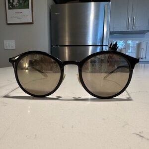 Ray-Ban Black Sunglasses with Gold Lenses